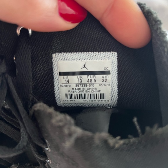 Nike Air Jordan 1 Retro Deconstructed Black Men Size 14 - Picture 6 of 6